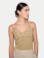 Jigsaw Natural Modal Lace Camisole - Image 1 of 4