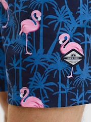 JACK & JONES Blue Patterned Swim Shorts - Image 4 of 5