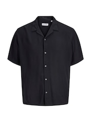 JACK & JONES Black Viscose Resort Shirt - Image 1 of 1