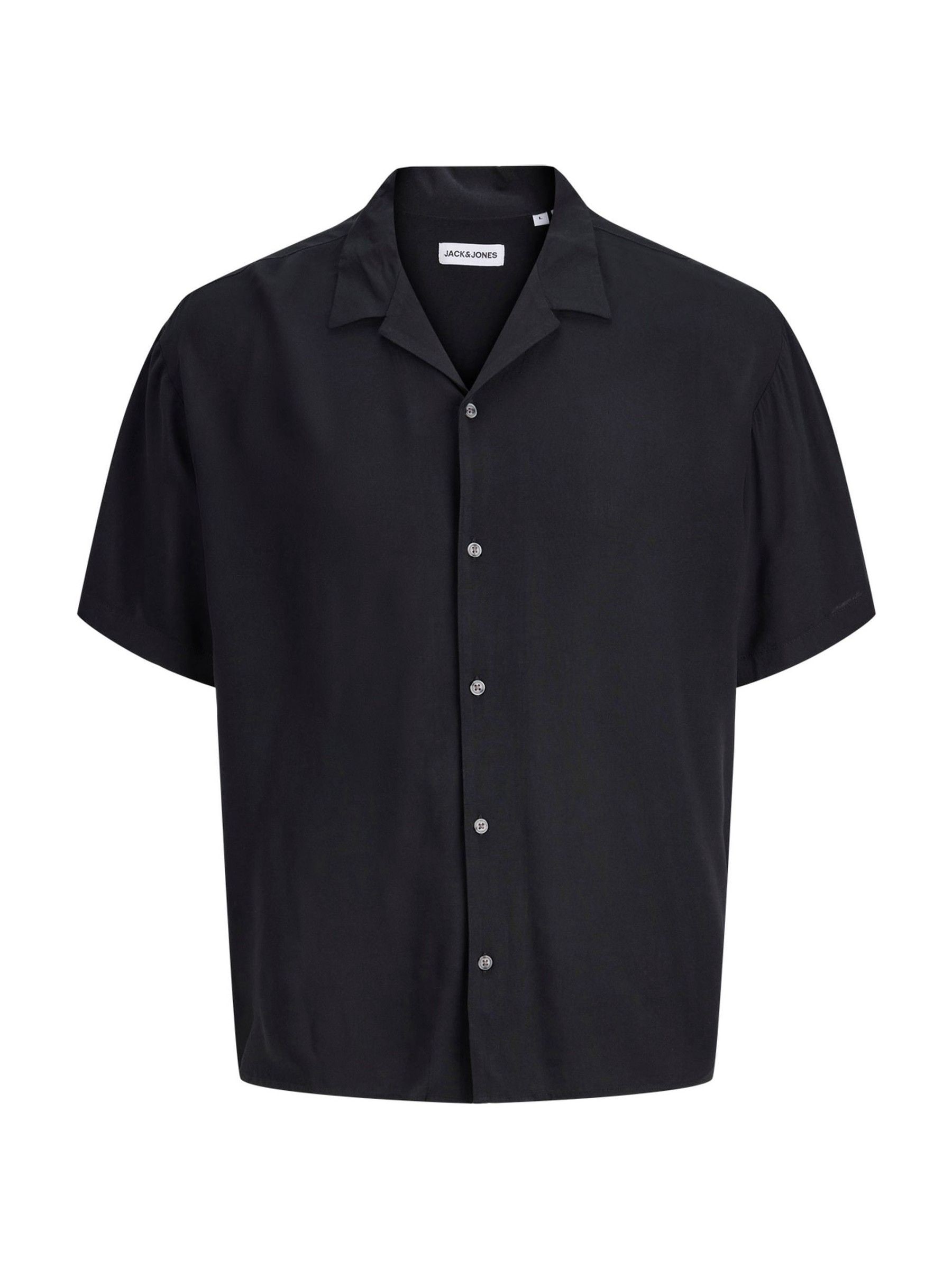 Buy JACK & JONES Black Viscose Resort Shirt from Next USA