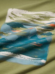 Seasalt Cornwall Mint Green Midwatch T-Shirt - Image 5 of 5