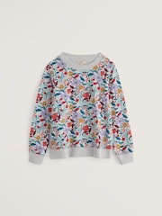 Seasalt Cornwall White Bright Wave Sweatshirt - Image 5 of 5