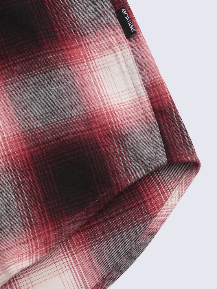 Animal Red Cove Flannel Shirt - Image 5 of 5