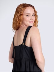 Animal Black Linen Midi Dress - Image 3 of 4