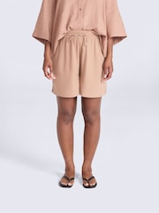 Animal Brown Nova Linen Shorts - Image 1 of 4