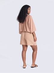 Animal Brown Nova Linen Shorts - Image 4 of 4