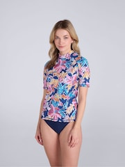 Animal Blue Lucie Quick Drying Rash Vest - Image 1 of 4