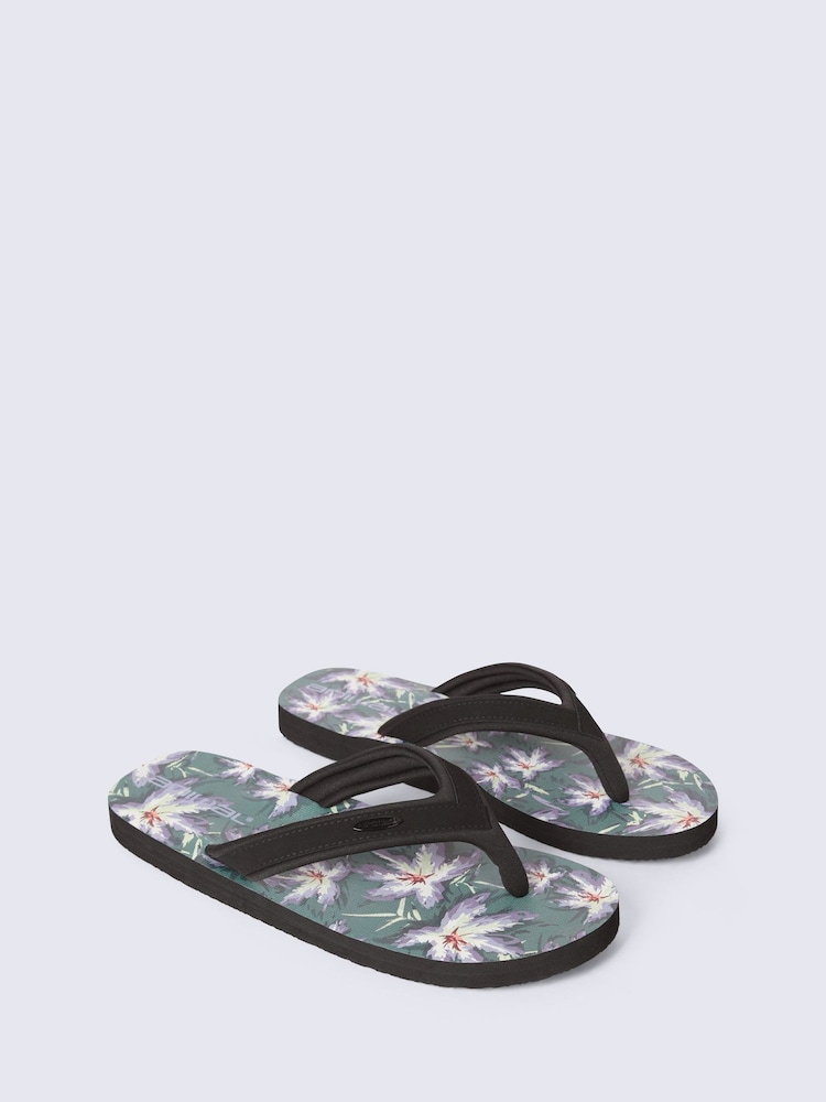 Animal Dark Green Jekyl Flip Flops - Image 1 of 4 Animal Dark Green Jekyl Flip Flops - Image 1 of 4