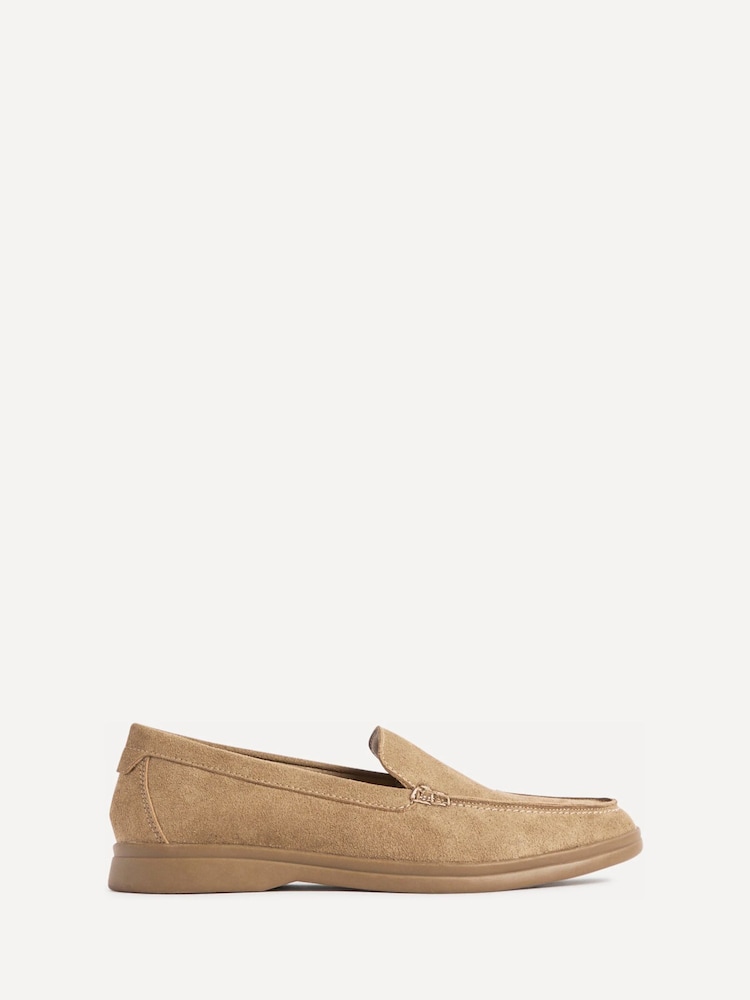 Linzi Beige Suede Apparel Slip-On Loafers - Image 2 of 6 Linzi Beige Suede Apparel Slip-On Loafers - Image 2 of 6