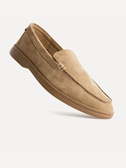 Linzi Beige Suede Apparel Slip-On Loafers - Image 5 of 6