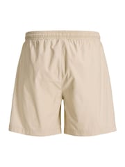 JACK & JONES Beige Drawstring Cotton Shorts - Image 2 of 2