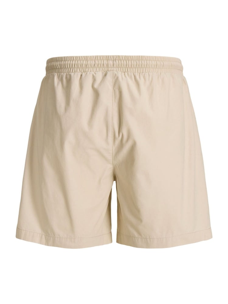 JACK & JONES Beige Drawstring Cotton Shorts - Image 2 of 2