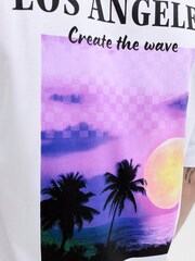 JACK & JONES White City Photo Back Graphic Print T-Shirt - Image 7 of 7