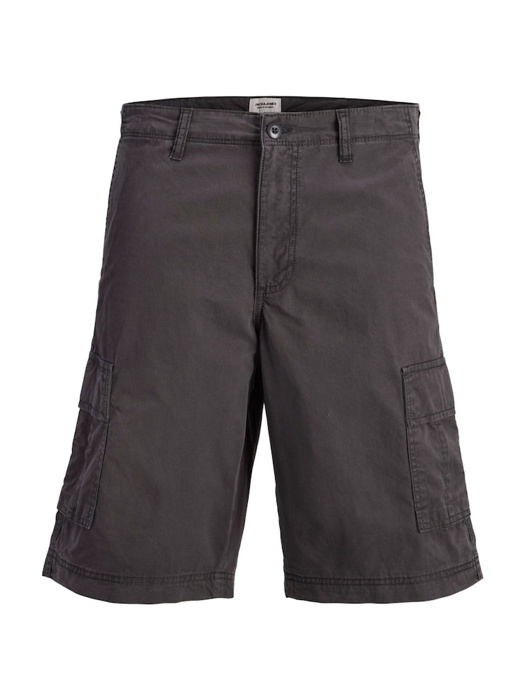 JACK & JONES Grey Loose Fit Cargo Shorts - Image 1 of 3