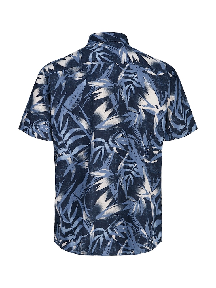 Azul marino - JACK & JONES Short Sleeve Graphic Printed Shirt - Imagen 8 de 8