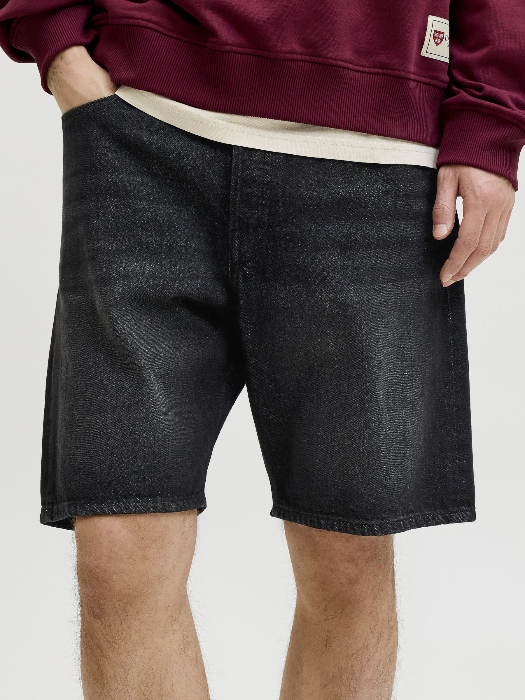 Jack & Jones Men's Black Tony Loose Shorts