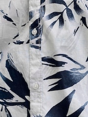 JACK & JONES White Short Sleeve Printed Shirt - Image 7 of 7