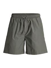 JACK & JONES Grey Drawstring Cotton Shorts - Image 5 of 6