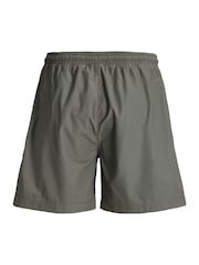 JACK & JONES Grey Drawstring Cotton Shorts - Image 6 of 6