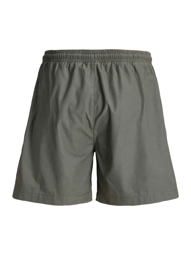 JACK & JONES Grey Drawstring Cotton Shorts - Image 6 of 6