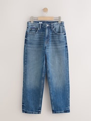 Dark Blue Longer Length Wide Denim Jeans (7-16yrs) - Image 1 of 4