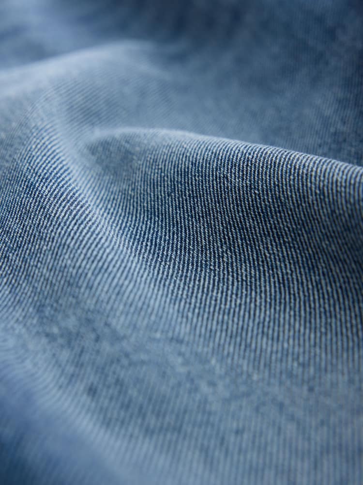 Dark Blue Longer Length Wide Denim Jeans (7-16yrs) - Image 4 of 4