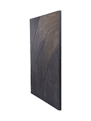 Libra Interiors Black Gold Effecten Wave Geometric Wall Art 120x120cm - Image 3 of 7