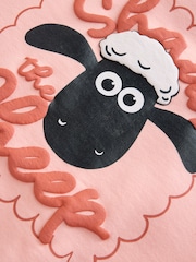 Coral Pink Shaun the Sheep Crew Neck Sweatshirt (9mths-7yrs) - Image 8 of 8