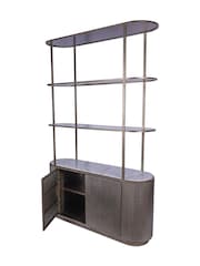 Libra Interiors Aged Gold Effect Belvedere Aged gold effect Shelving Unit With Storage - Image 3 of 4
