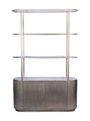 Libra Interiors Aged Gold Effect Belvedere Aged gold effect Shelving Unit With Storage - Image 4 of 4