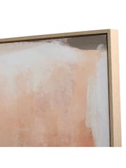 Libra Interiors Terracotta Terra Glow Hand Embellished Framed Canvas Wall Art 100x100cm - Image 6 of 7