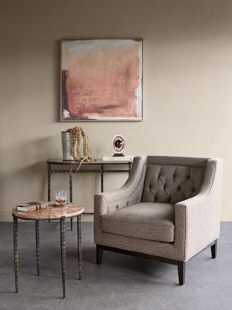 Libra Interiors Terracotta Terra Glow Hand Embellished Framed Canvas Wall Art 100x100cm - Image 7 of 7 Libra Interiors Terracotta Terra Glow Hand Embellished Framed Canvas Wall Art 100x100cm - Image 7 of 7