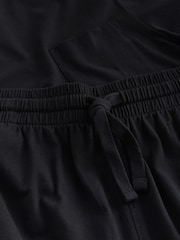Black Short Sleeve Jersey Pyjamas Set - Image 12 of 12
