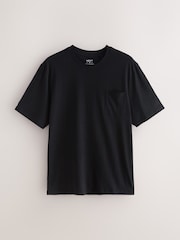 Black Short Sleeve Jersey Pyjamas Set - Image 9 of 12
