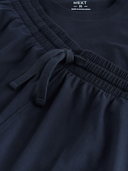 Navy Blue Short Sleeve Jersey Pyjamas Set - Image 12 of 12