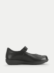 Start-Rite Black Bow Rip-Tape Mary-Jane Pretty Primary School Shoes - Image 1 of 5