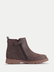 Start Rite Brown Patent Leather Zip-Up Chelsea Boots - Image 1 of 6