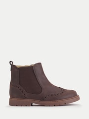 Start Rite Brown Patent Leather Zip-Up Chelsea Boots - Image 2 of 6