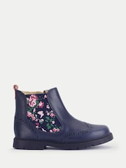 Start Rite Blue Patent Leather Zip-Up Chelsea Boots - Image 1 of 6