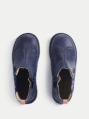 Start Rite Blue Patent Leather Zip-Up Chelsea Boots - Image 6 of 6