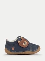 Start-Rite Blue Bear Hug Babies Rip-Tape Closed Pre-Walker Shoes With Bear Motif - Image 1 of 8