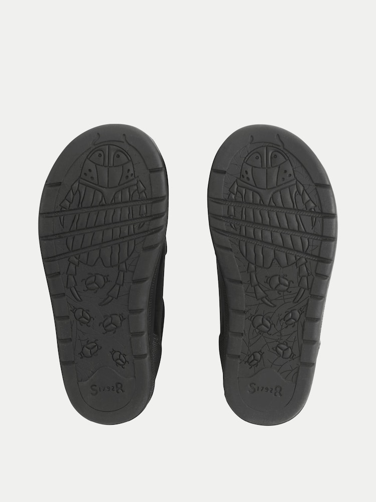 Start-Rite Black Hat-Trick Football Themed Scuff-Resistant Double Rip-Tape School Shoes - Image 6 of 6 Start-Rite Black Hat-Trick Football Themed Scuff-Resistant Double Rip-Tape School Shoes - Image 6 of 6