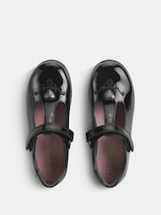 Start-Rite Black Gem Rip-Tape T-Bar Smart School Shoes With Heart Gem Detail - Image 2 of 6