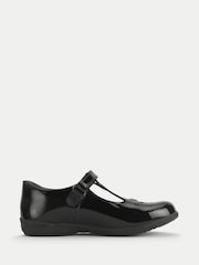 Start-Rite Black Gem Rip-Tape T-Bar Smart School Shoes With Heart Gem Detail - Image 4 of 6