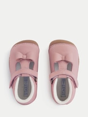 Start-Rite Pink Wiggle T-Bar Ript-Tape Baby Pre-Walker With Bow Detail - Image 5 of 6