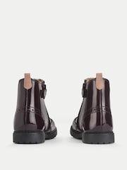 Start Rite Purple Patent Leather Zip-Up Chelsea Boots - Image 4 of 5