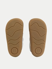 Start-Rite White Duel Double Bar Rip-Tape Sporty Trainer Style First Walking Shoes - Image 5 of 7