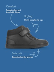 Start Rite Black Sporty Orbit Casual Rip-Tape Low Rise Laced Boots - Image 7 of 7