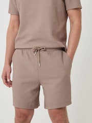 Threadbare Brown Ribbed Shorts - Image 2 of 4