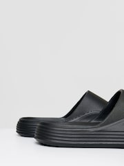 Threadbare Black Chunky Foam Sliders - Image 3 of 4